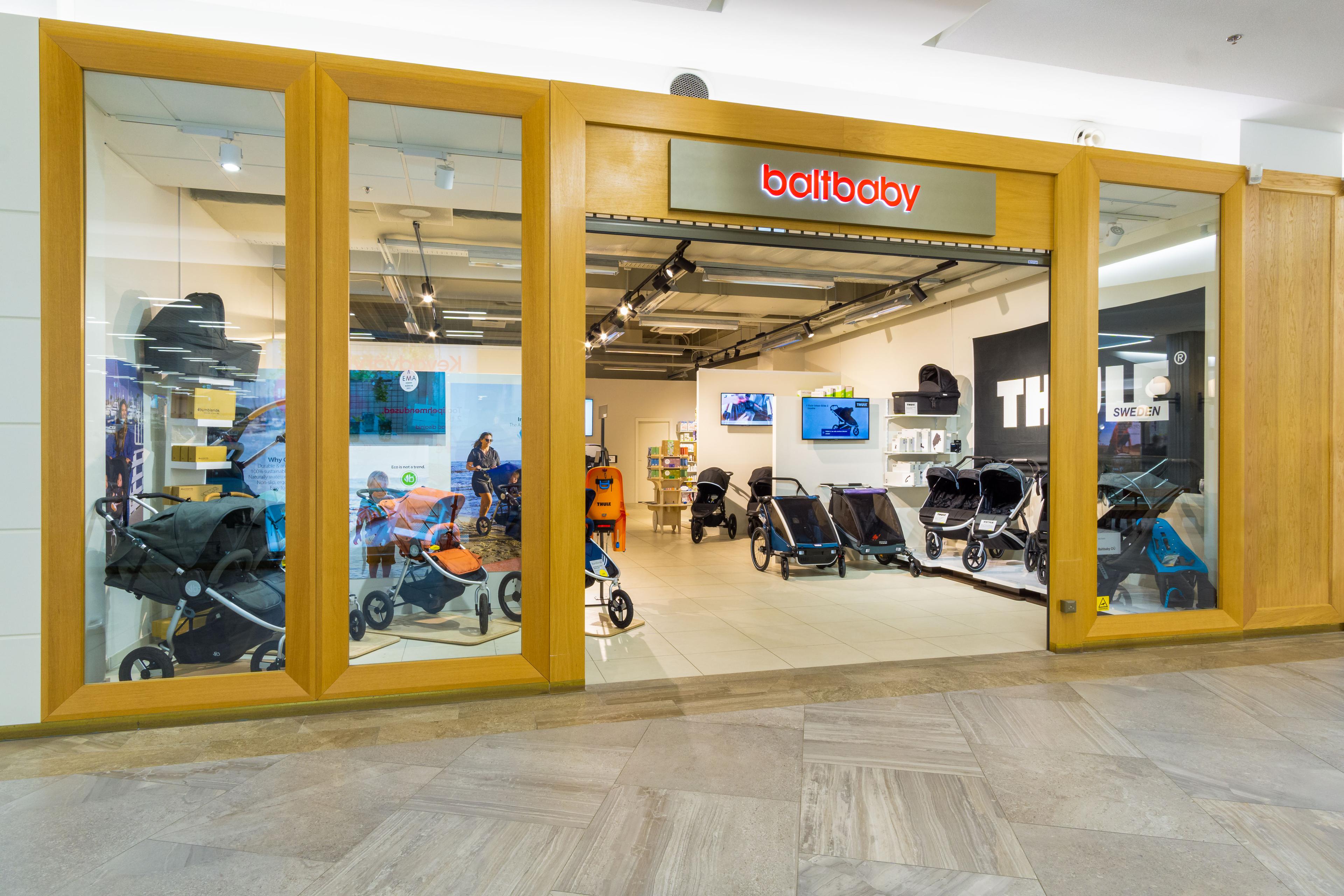 View of Baltbaby store in Kvartal shopping centre.